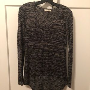 Black knit sweater
